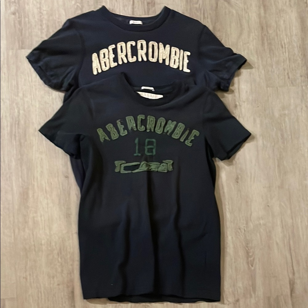 Abercrombie Black and Green T-Shirts